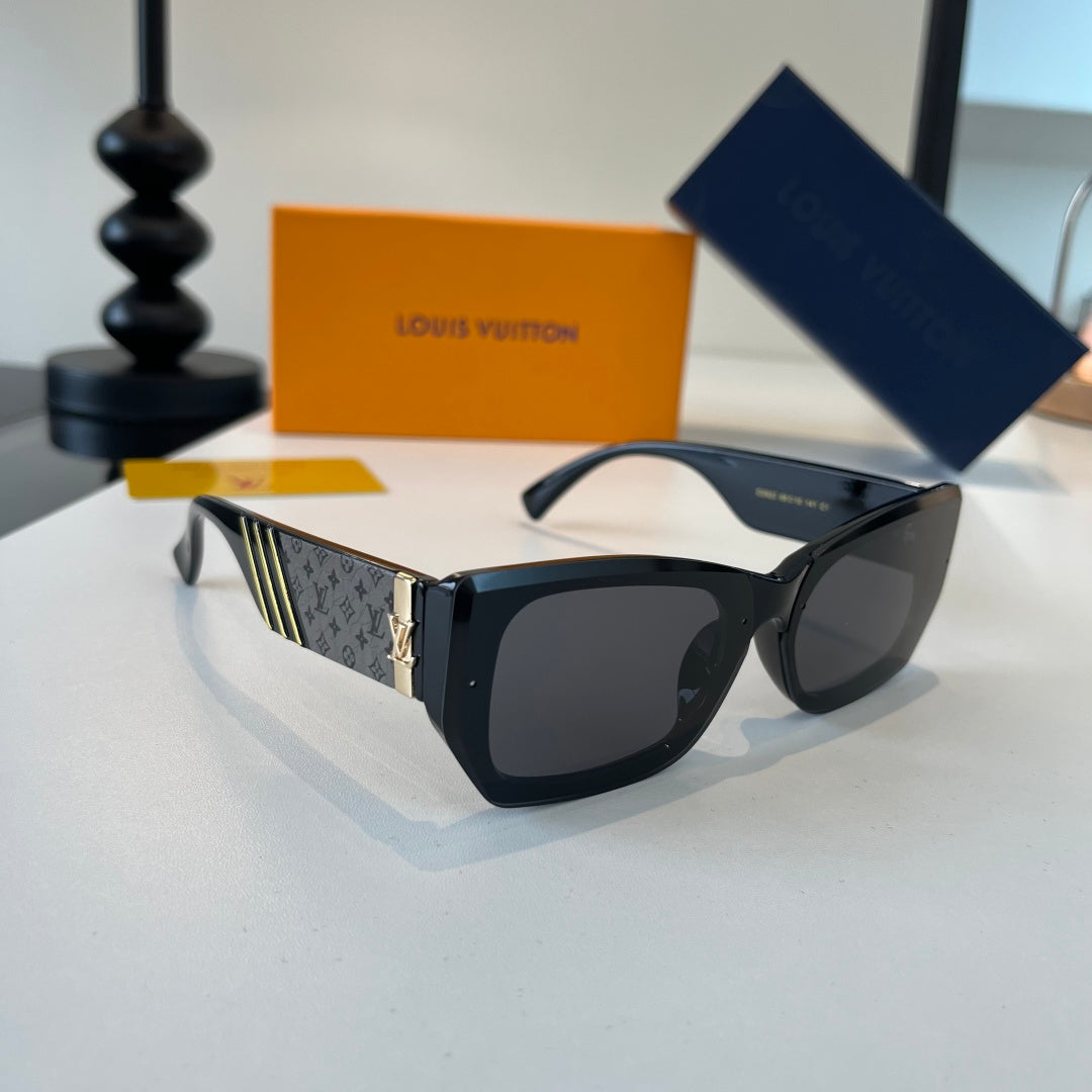 Louis Vuitton Fashion Black Lens Sunglasses for Men & Women - 398058