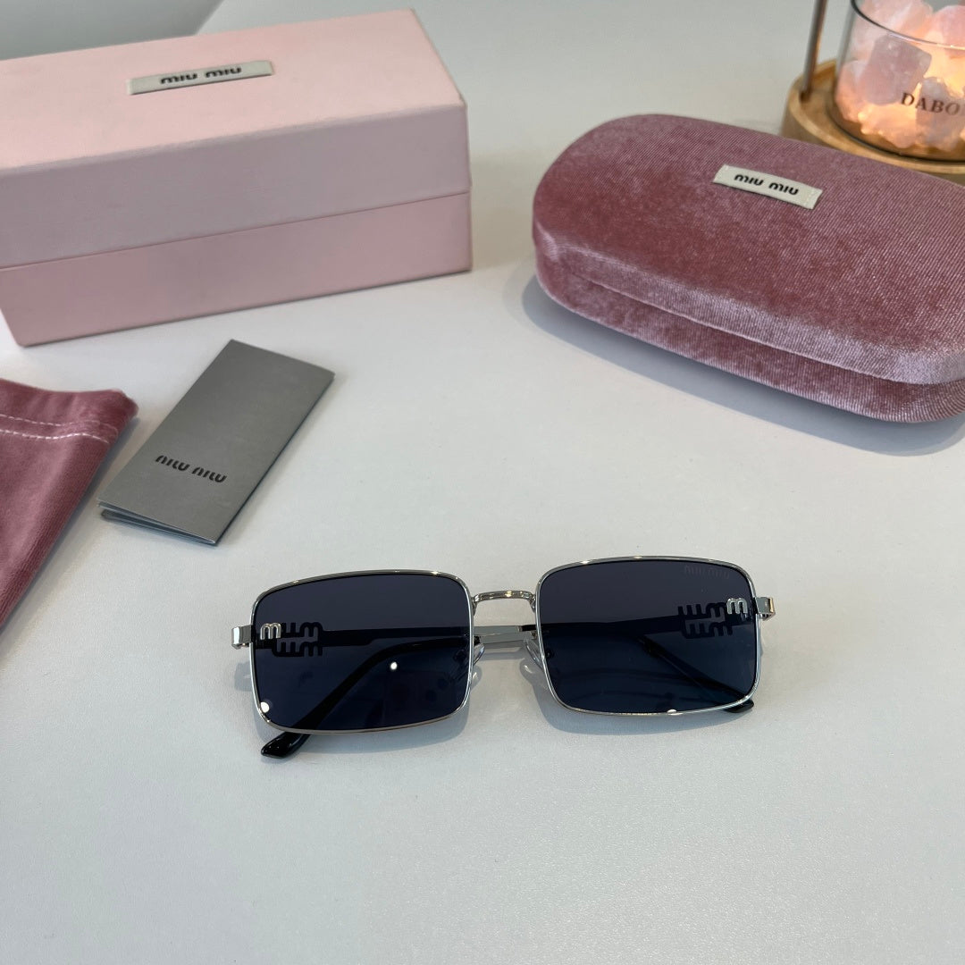 Miu Miu Metal Fashion Blue Lens Sunglasses for Men & Women - 487699 - detail image 4