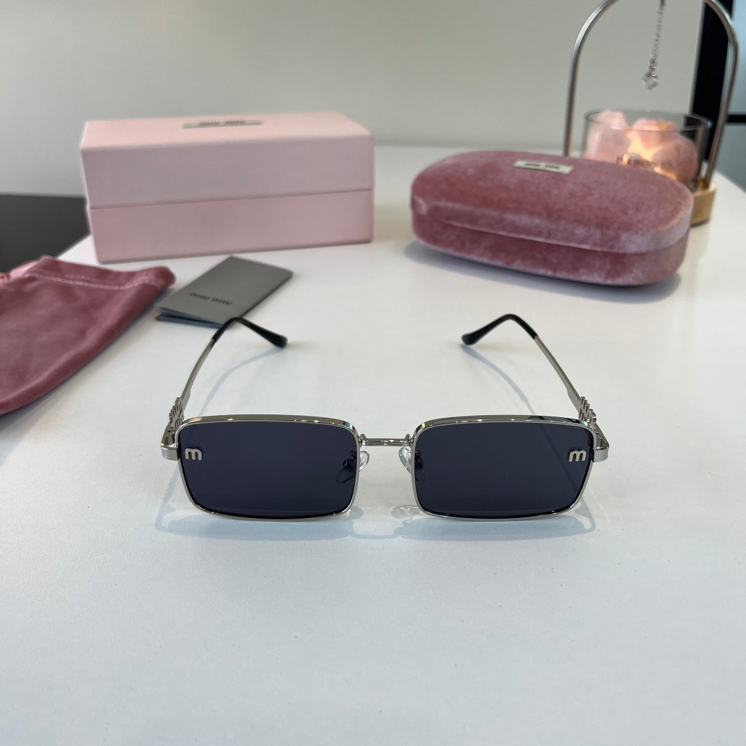 Miu Miu Metal Fashion Blue Lens Sunglasses for Men & Women - 487699 - detail image 2