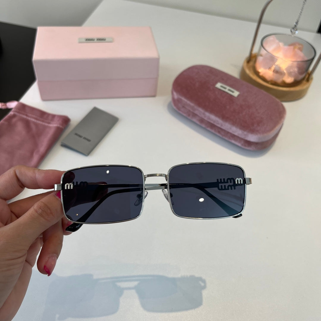 Miu Miu Metal Fashion Blue Lens Sunglasses for Men & Women - 399216 - detail image 5