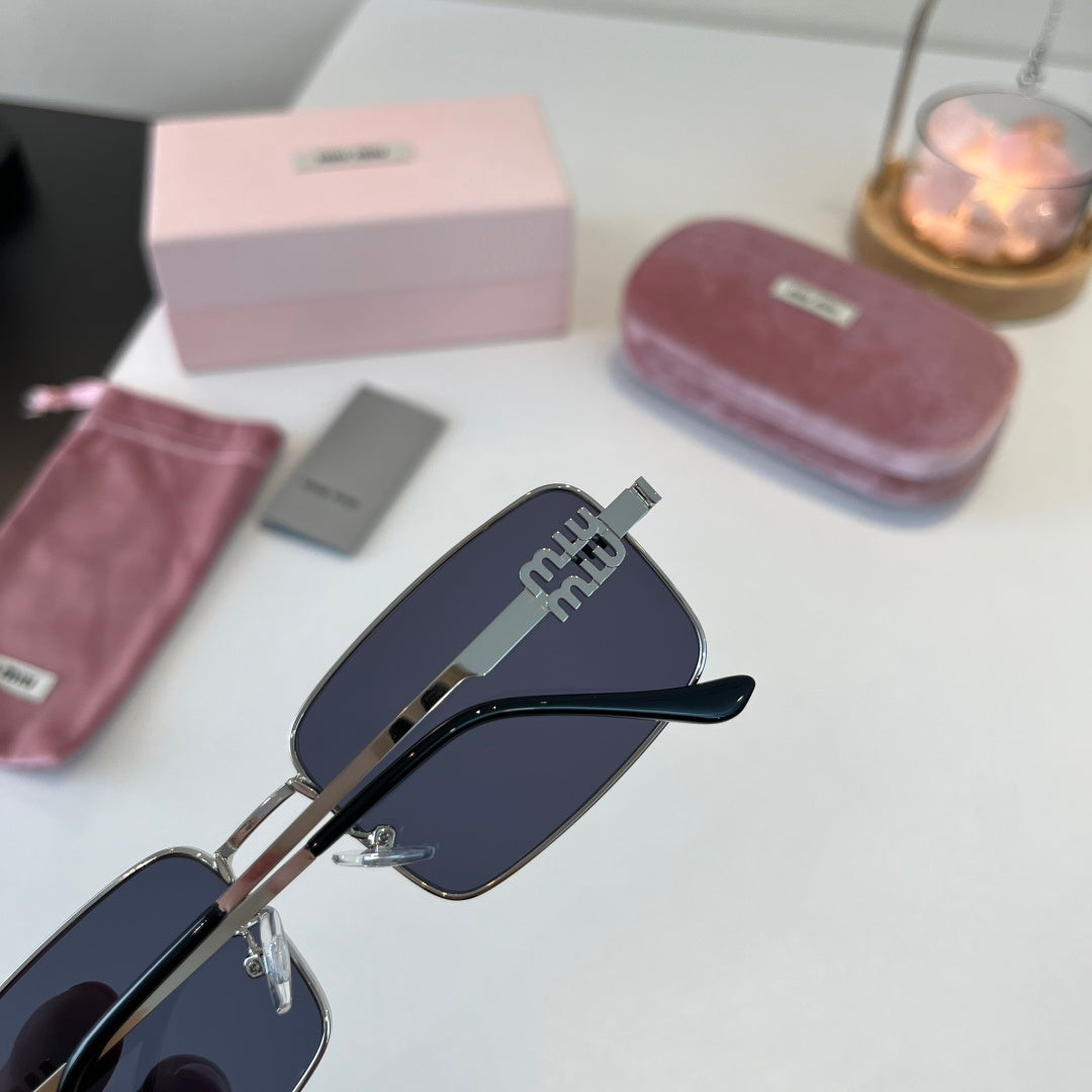 Miu Miu Metal Fashion Blue Lens Sunglasses for Men & Women - 487699 - detail image 7