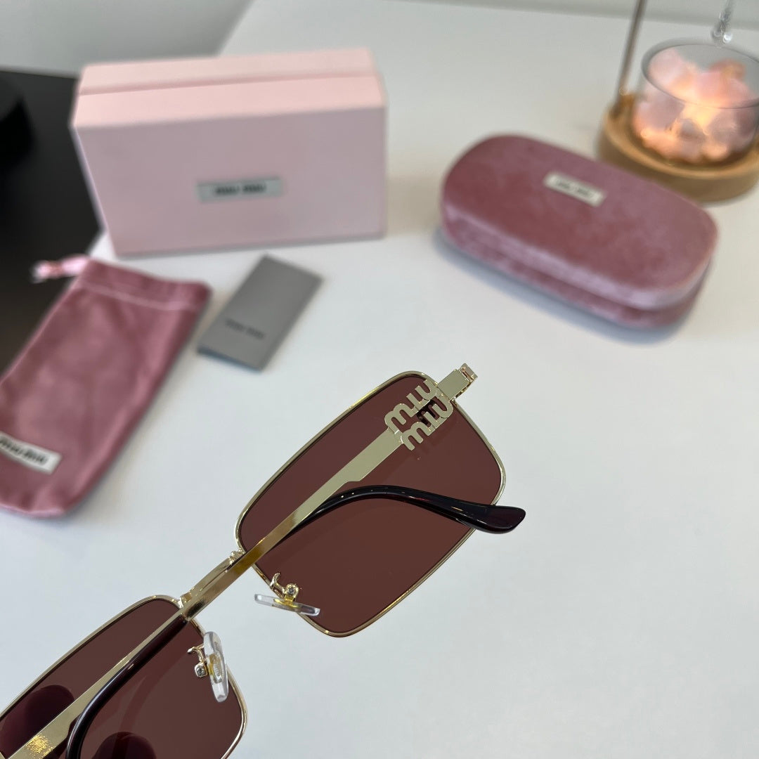 Miu Miu Metal Fashion Red Lens Sunglasses for Men & Women - 487702 - detail image 7