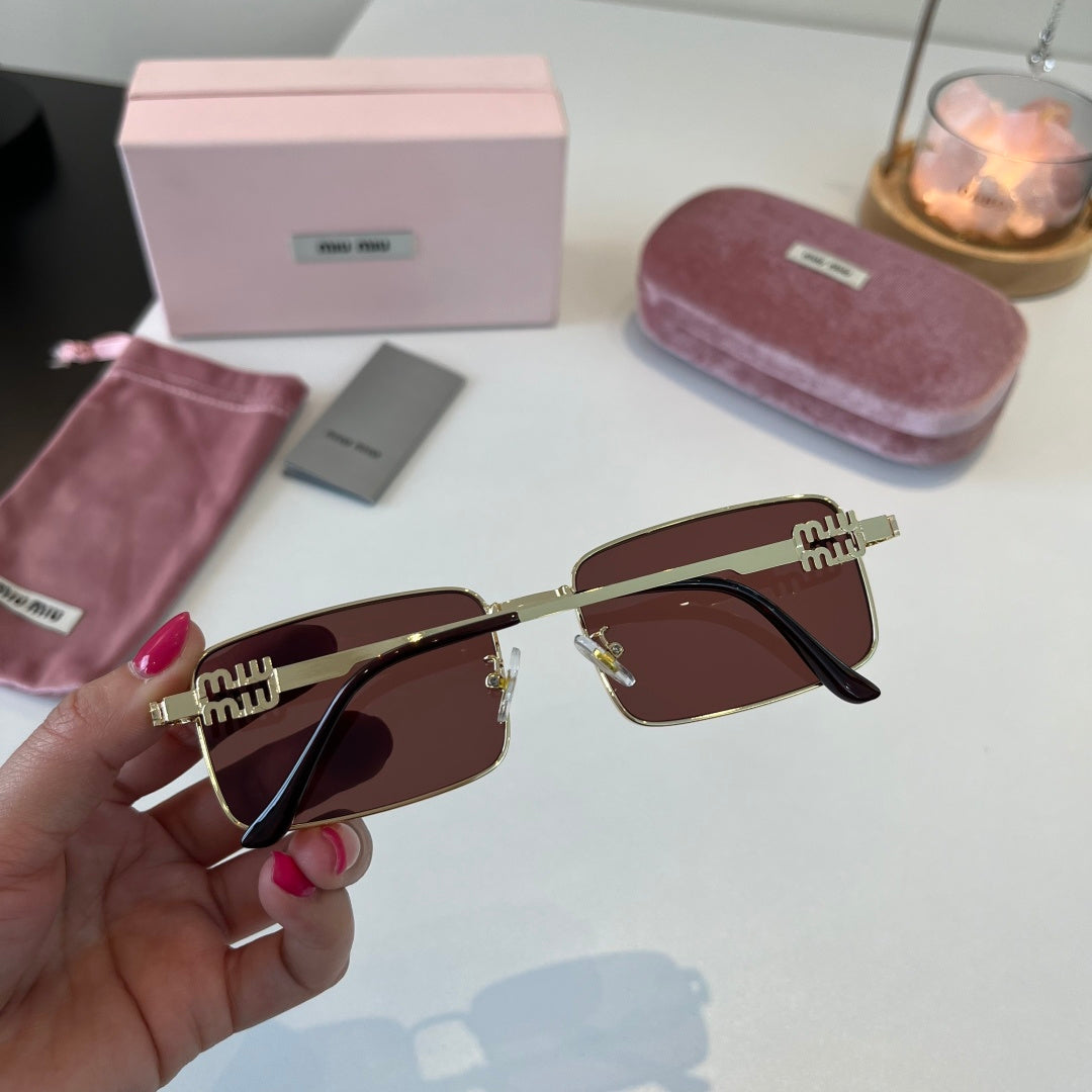 Miu Miu Metal Fashion Red Lens Sunglasses for Men & Women - 487702 - detail image 8