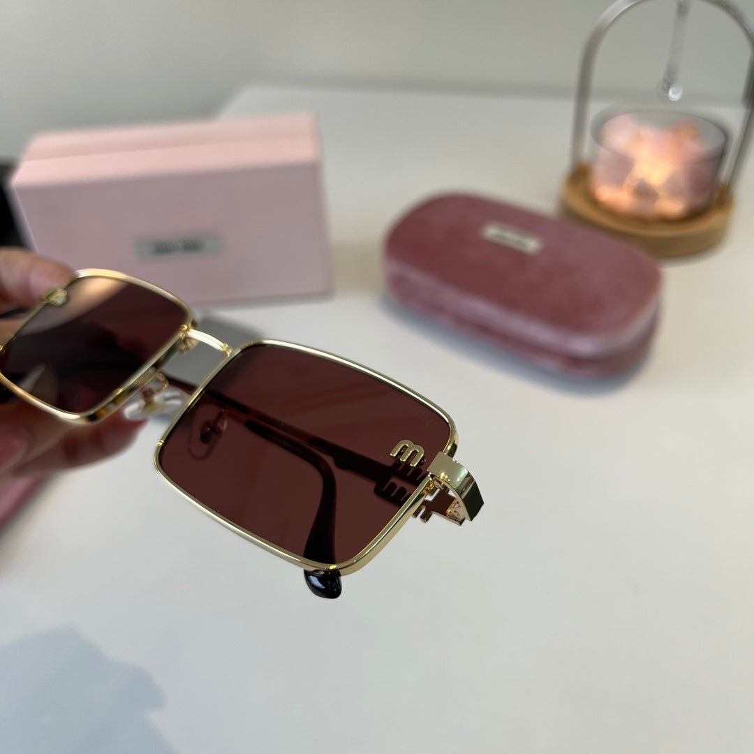 Miu Miu Metal Fashion Red Lens Sunglasses for Men & Women - 487702 - detail image 6