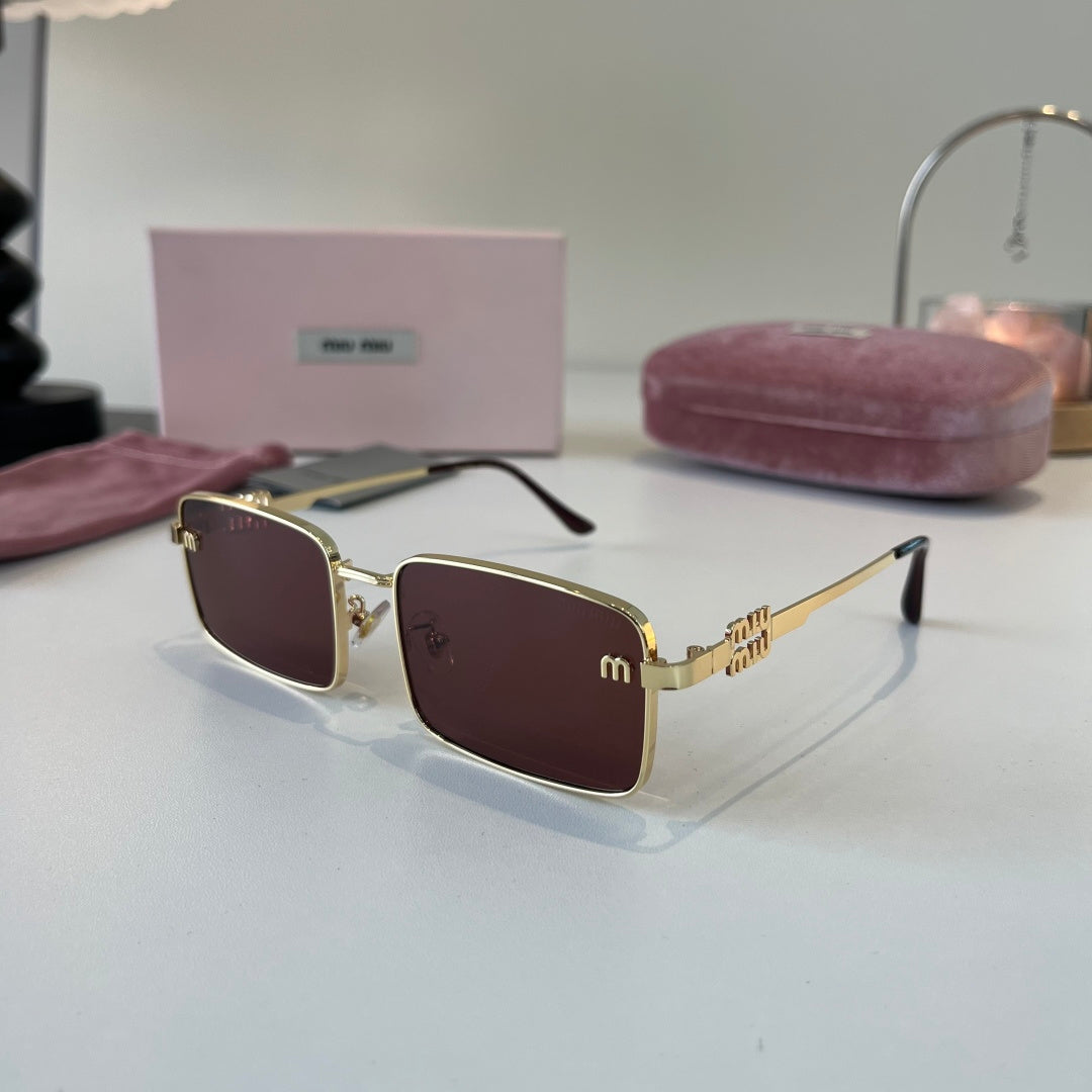 Miu Miu Metal Fashion Red Lens Sunglasses for Men & Women - 487702 - detail image 3
