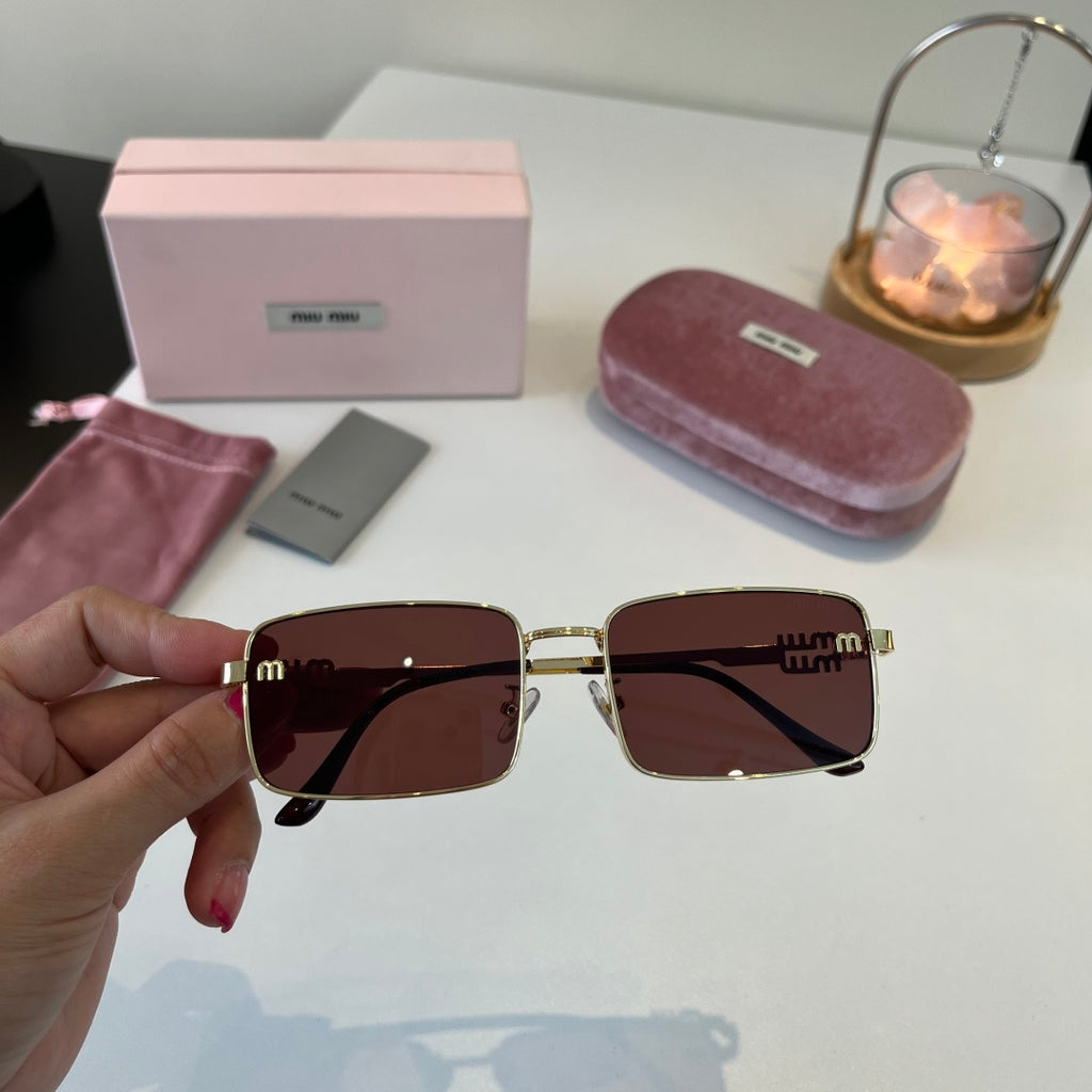 Miu Miu Metal Fashion Red Lens Sunglasses for Men & Women - 487702 - detail image 5