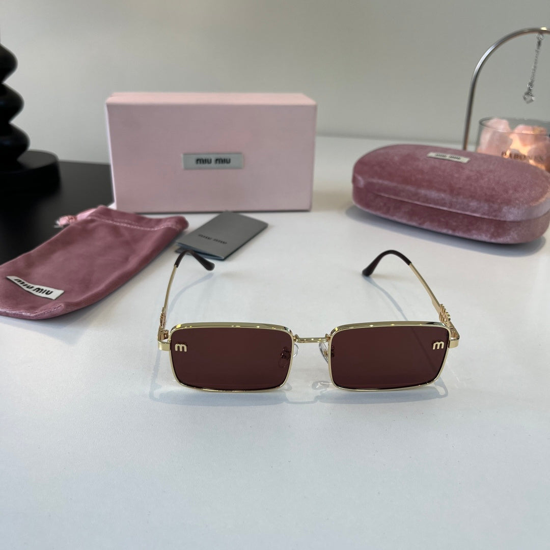 Miu Miu Metal Fashion Red Lens Sunglasses for Men & Women - 487702 - detail image 2