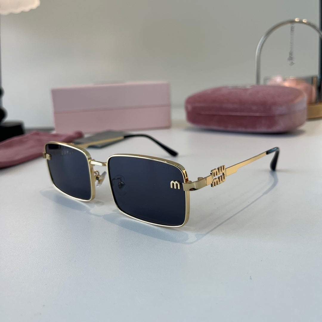 Miu Miu Metal Fashion Blue Lens Sunglasses for Men & Women - detail image 3