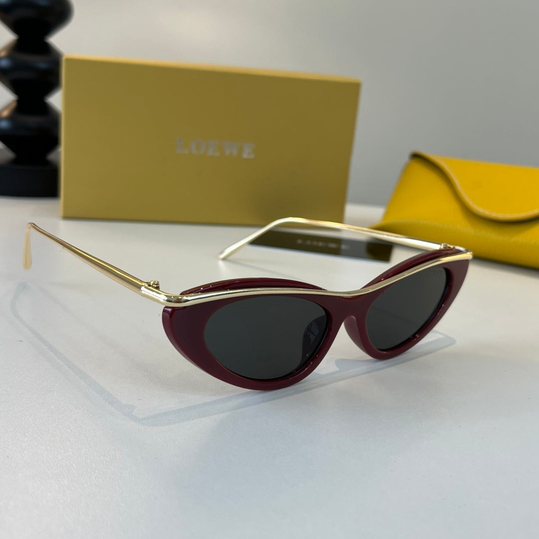 Loewe Cat-Eye Silver Lens Sunglasses for Men & Women - 487907