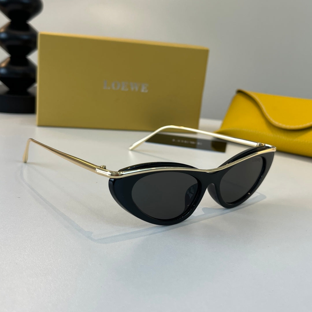 Loewe Cat-Eye Silver Lens Sunglasses for Men & Women - 399338