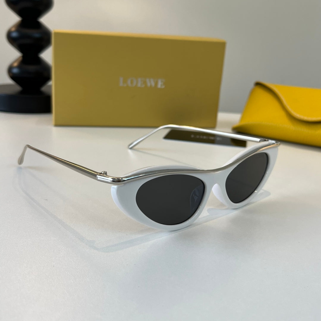 Loewe Cat-Eye Silver Lens Sunglasses for Men & Women - 358837