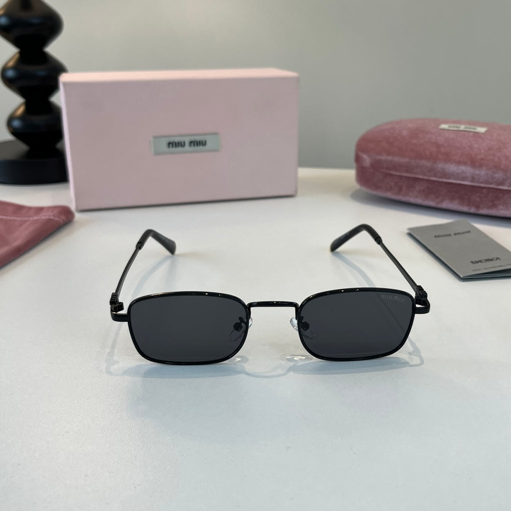 Miu Miu Metal Fashion Silver Lens Sunglasses for Men & Women - 487709 - detail image 2