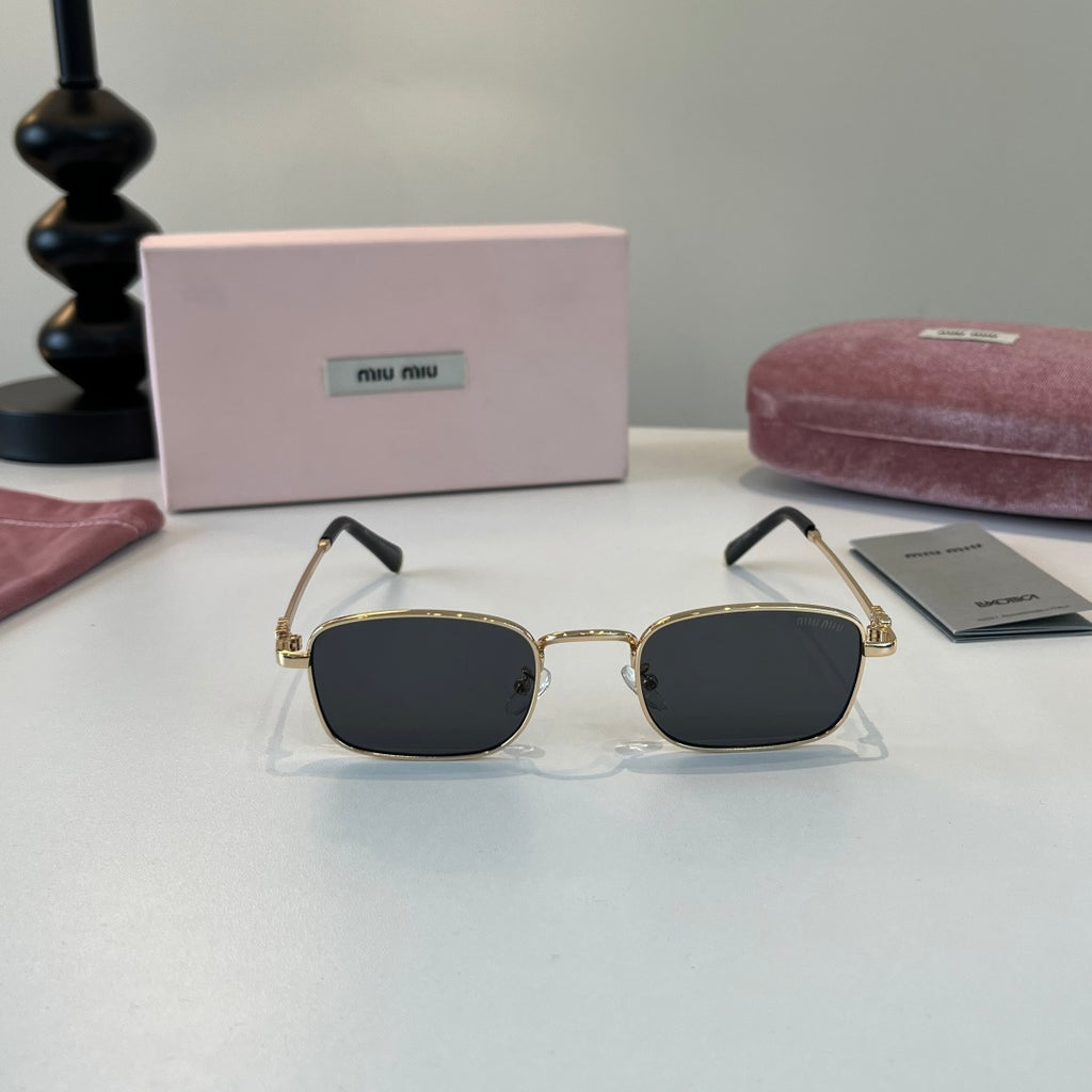 Miu Miu Metal Fashion Silver Lens Sunglasses for Men & Women - 487710 - detail image 2