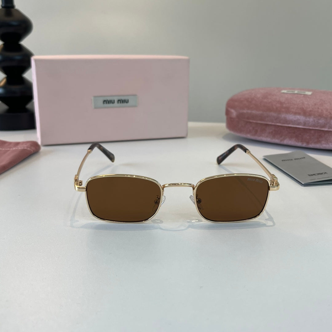 Miu Miu Metal Fashion Brown Lens Sunglasses for Men & Women - 487711 - detail image 2