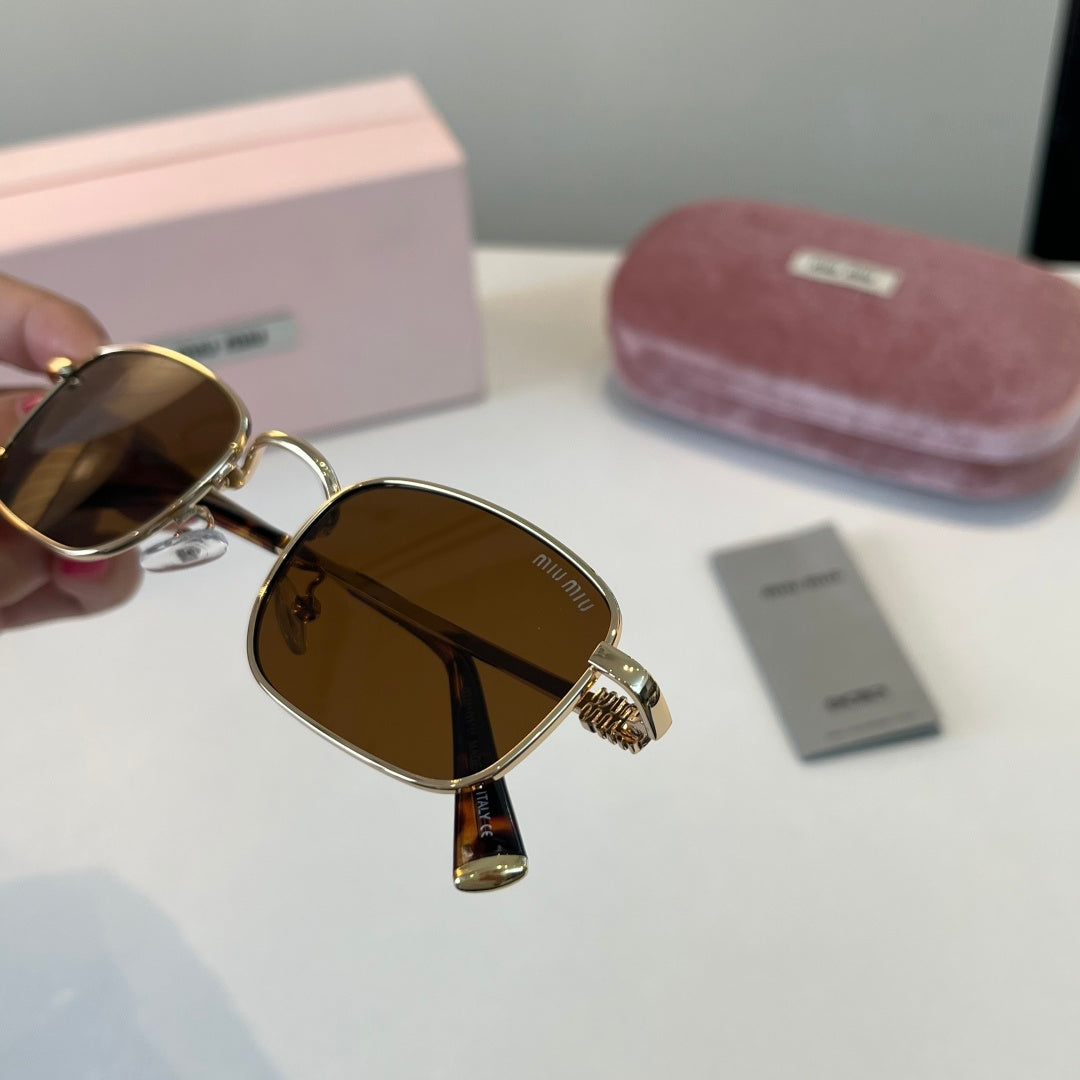 Miu Miu Metal Fashion Brown Lens Sunglasses for Men & Women - 487711 - detail image 6