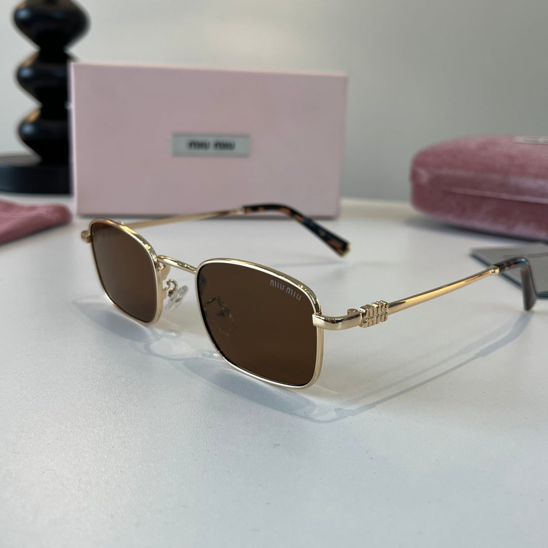 Miu Miu Metal Fashion Brown Lens Sunglasses for Men & Women - 399222 - detail image 3