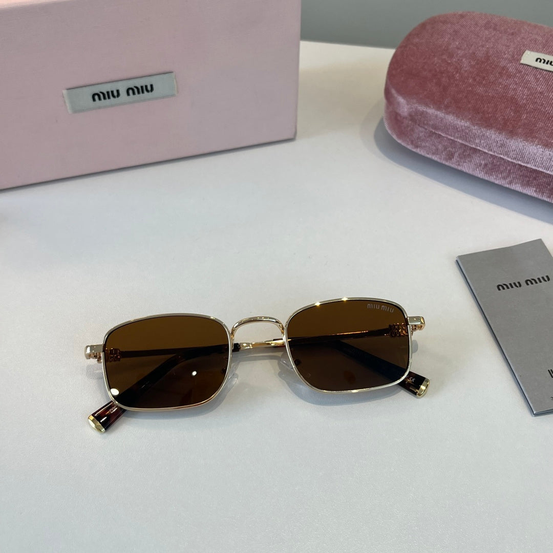 Miu Miu Metal Fashion Brown Lens Sunglasses for Men & Women - 487711 - detail image 4