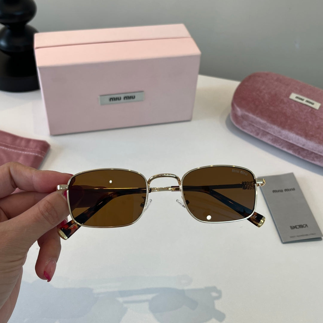 Miu Miu Metal Fashion Brown Lens Sunglasses for Men & Women - 487711 - detail image 5