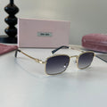 Miu Miu Metal Fashion Silver Lens Sunglasses for Men & Women - 487712