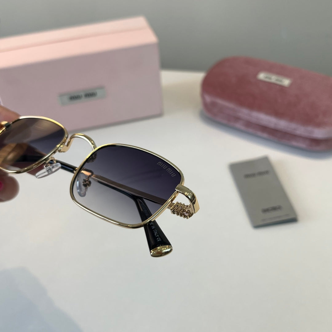 Miu Miu Metal Fashion Silver Lens Sunglasses for Men & Women - 487712 - detail image 6
