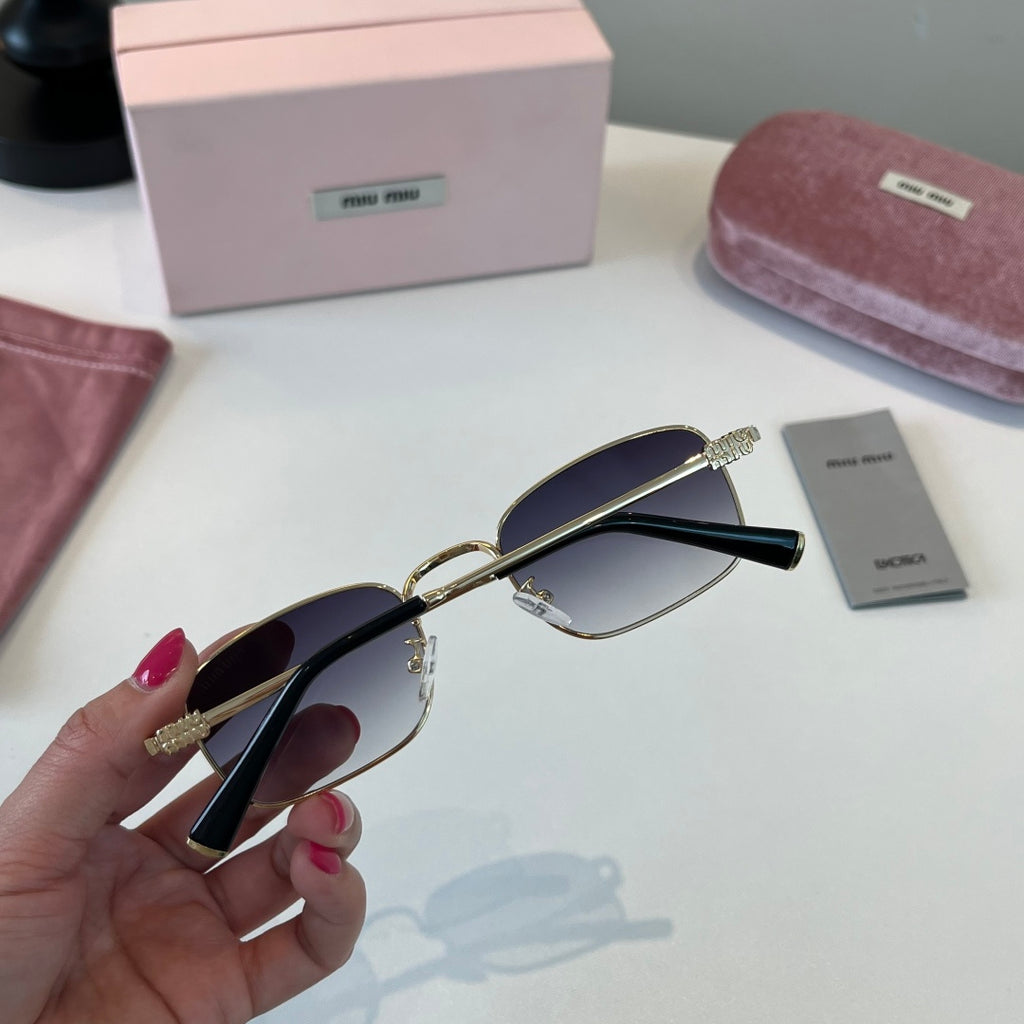 Miu Miu Metal Fashion Silver Lens Sunglasses for Men & Women - 487712 - detail image 8