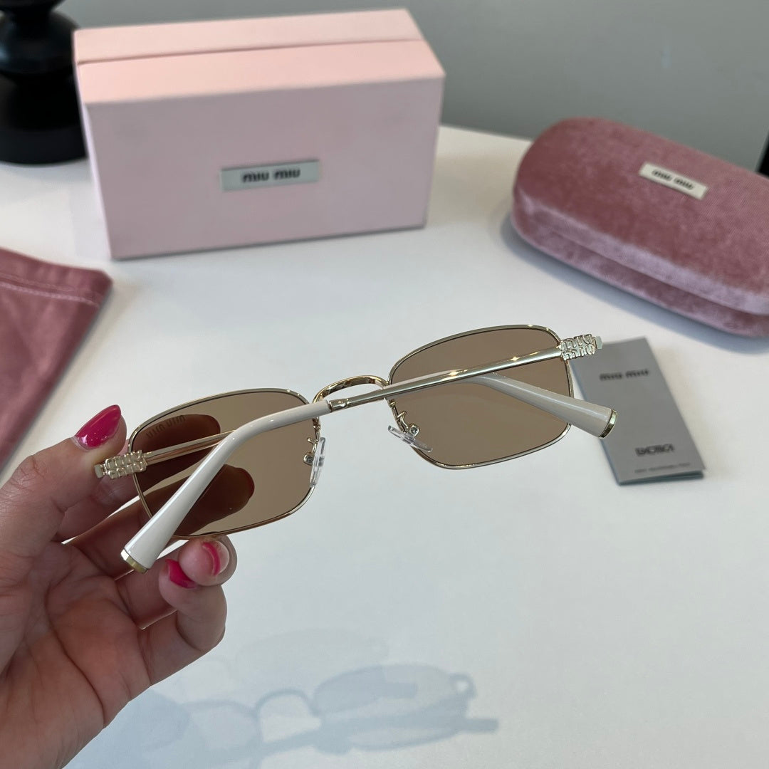Miu Miu Metal Fashion Brown Lens Sunglasses for Men & Women - 399224 - detail image 8
