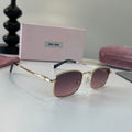 Miu Miu Metal Fashion Silver Lens Sunglasses for Men & Women - 487714