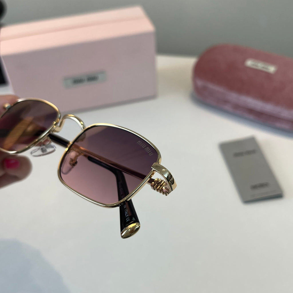 Miu Miu Metal Fashion Silver Lens Sunglasses for Men & Women - 487714 - detail image 6