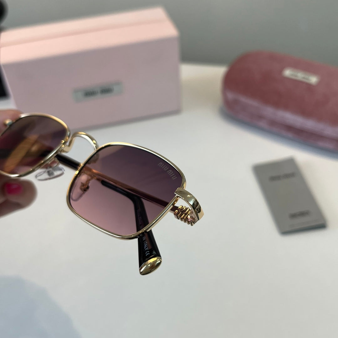Miu Miu Metal Fashion Silver Lens Sunglasses for Men & Women - 487714 - detail image 6