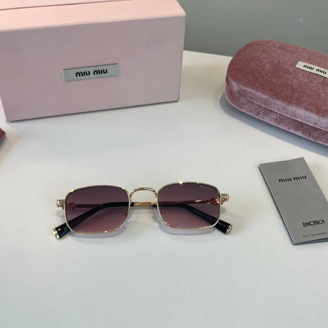 Miu Miu Metal Fashion Silver Lens Sunglasses for Men & Women - 487714 - detail image 4