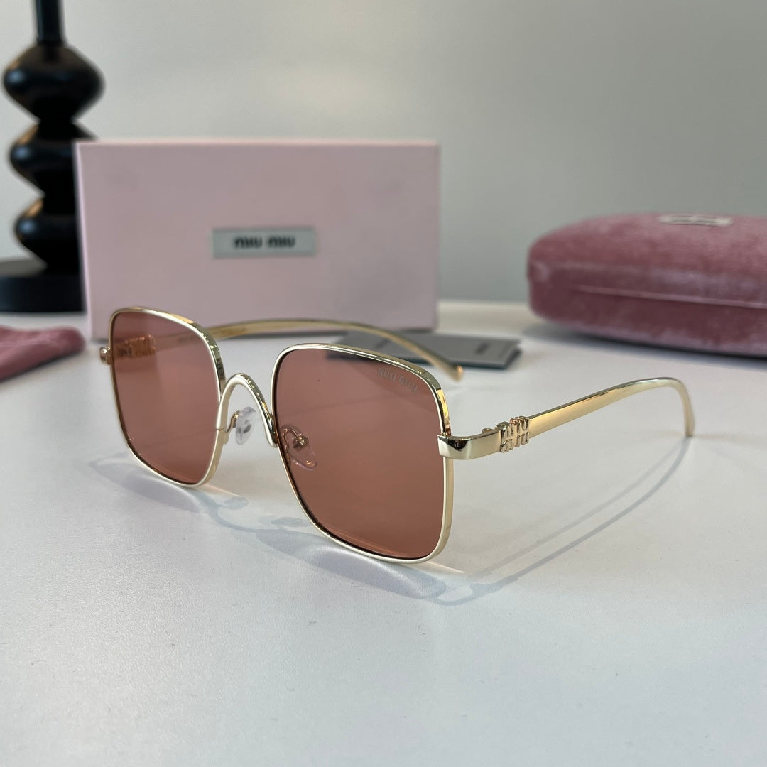 Miu Miu Metal Fashion Red Lens Sunglasses for Men & Women - 487715 - detail image 3