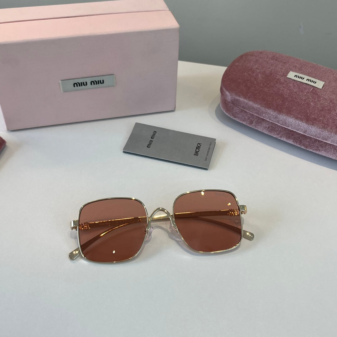 Miu Miu Metal Fashion Red Lens Sunglasses for Men & Women - 487715 - detail image 5
