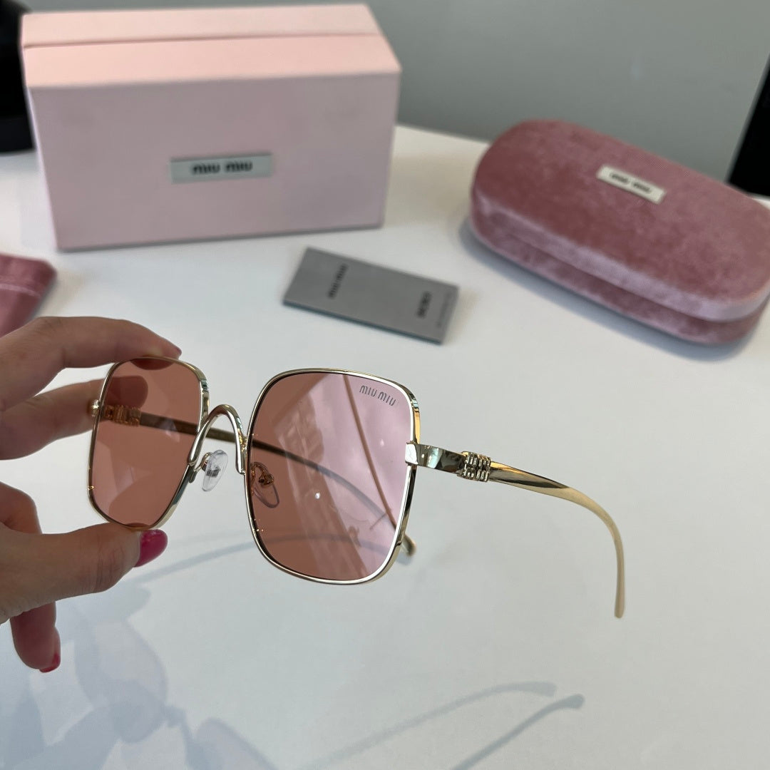 Miu Miu Metal Fashion Red Lens Sunglasses for Men & Women - 487715 - detail image 4
