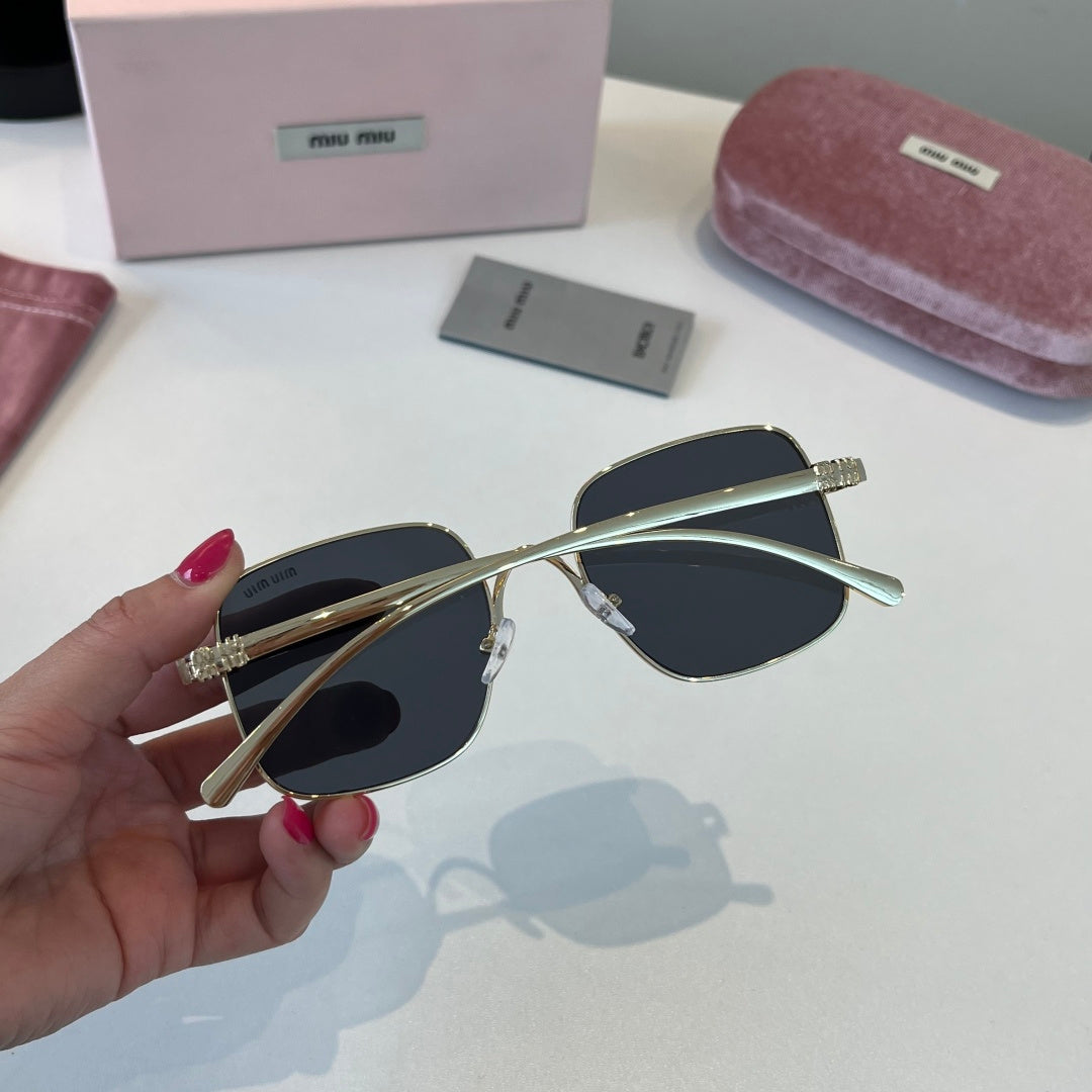 Miu Miu Metal Fashion Silver Lens Sunglasses for Men & Women - detail image 6