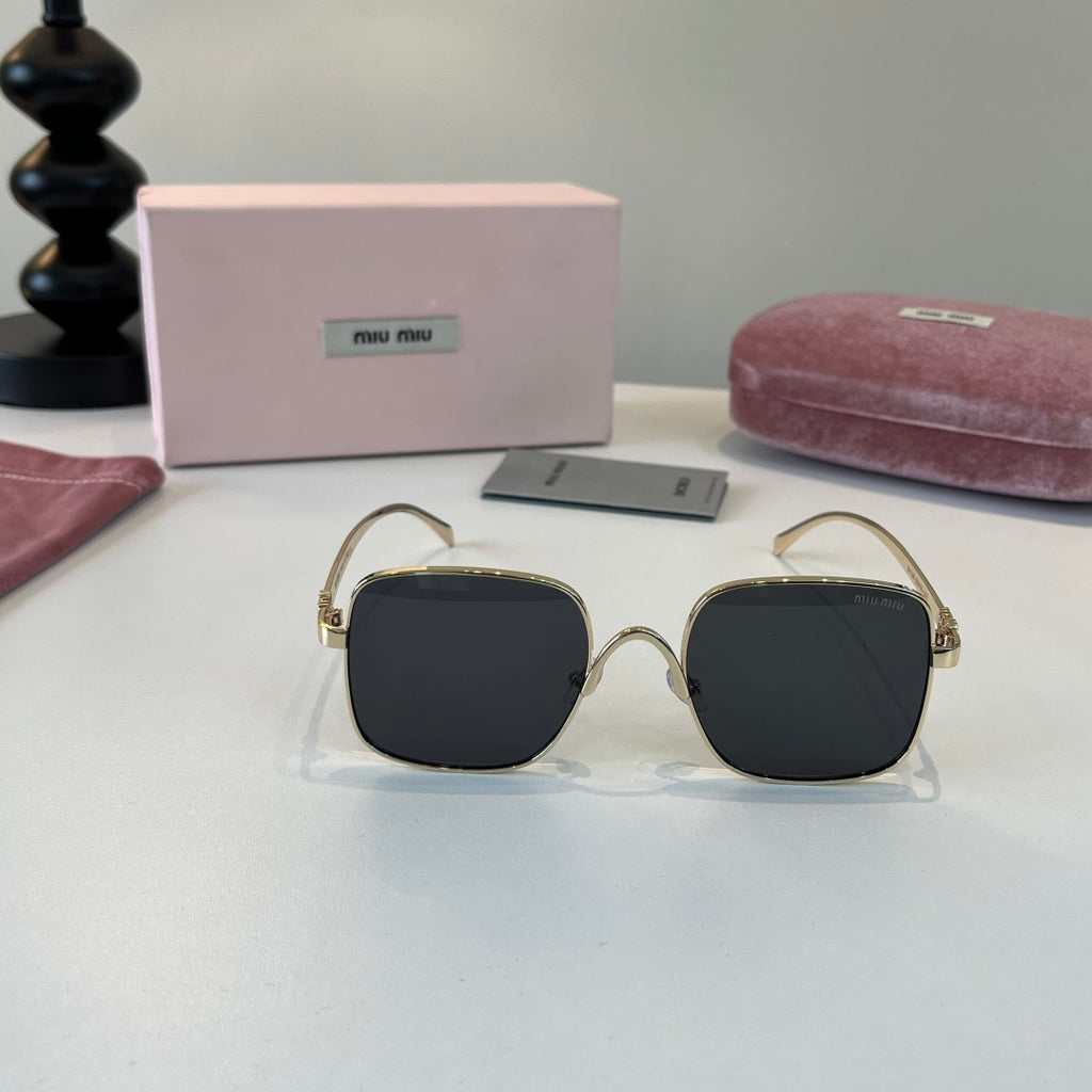 Miu Miu Metal Fashion Silver Lens Sunglasses for Men & Women - detail image 2