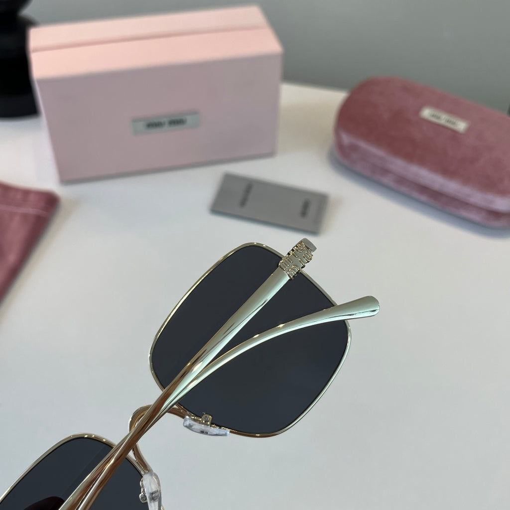 Miu Miu Metal Fashion Silver Lens Sunglasses for Men & Women - detail image 5