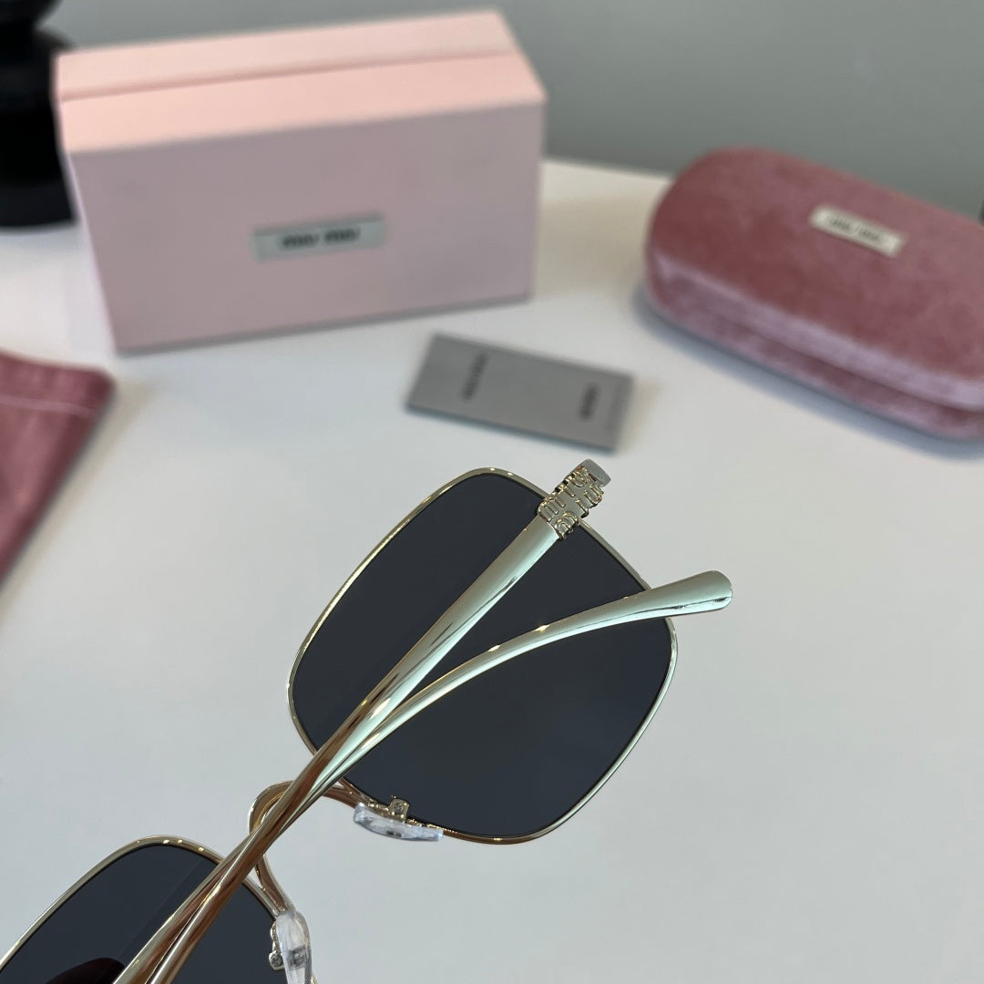 Miu Miu Metal Fashion Silver Lens Sunglasses for Men & Women - detail image 5