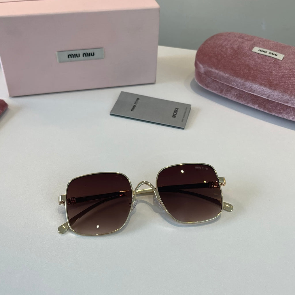 Miu Miu Metal Fashion Red Lens Sunglasses for Men & Women - detail image 4