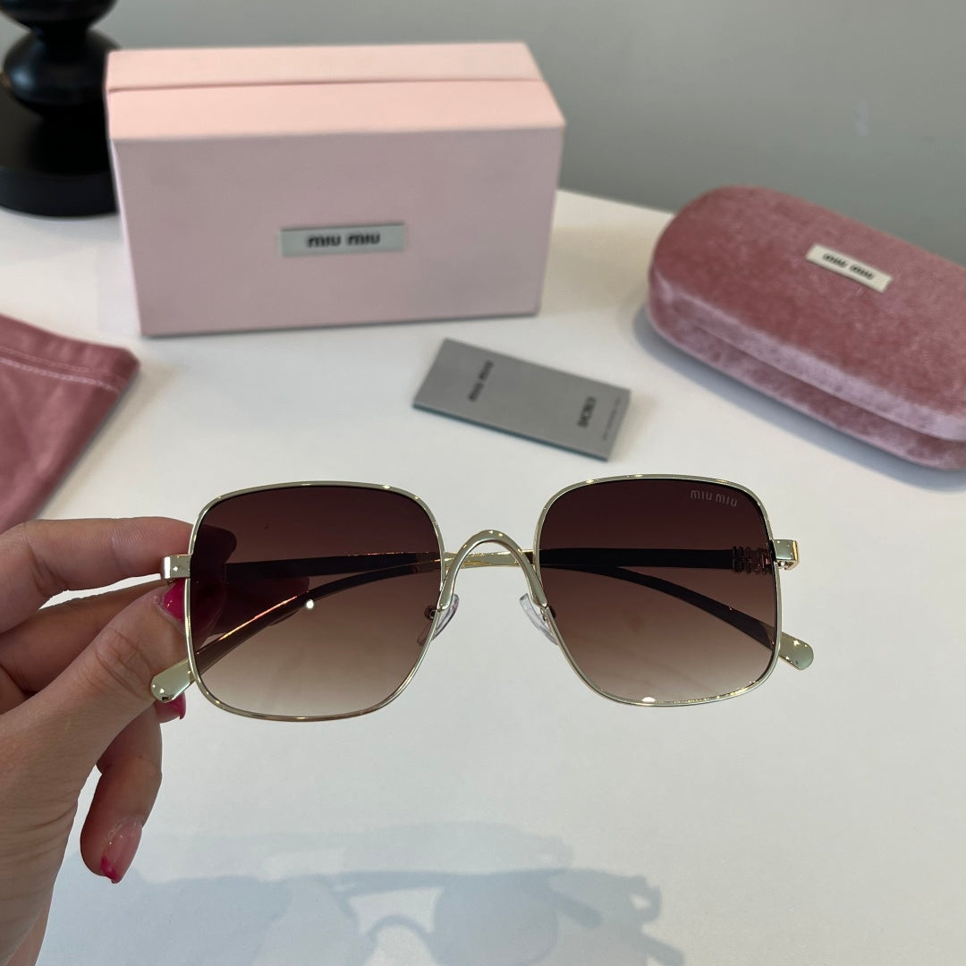Miu Miu Metal Fashion Red Lens Sunglasses for Men & Women - detail image 5