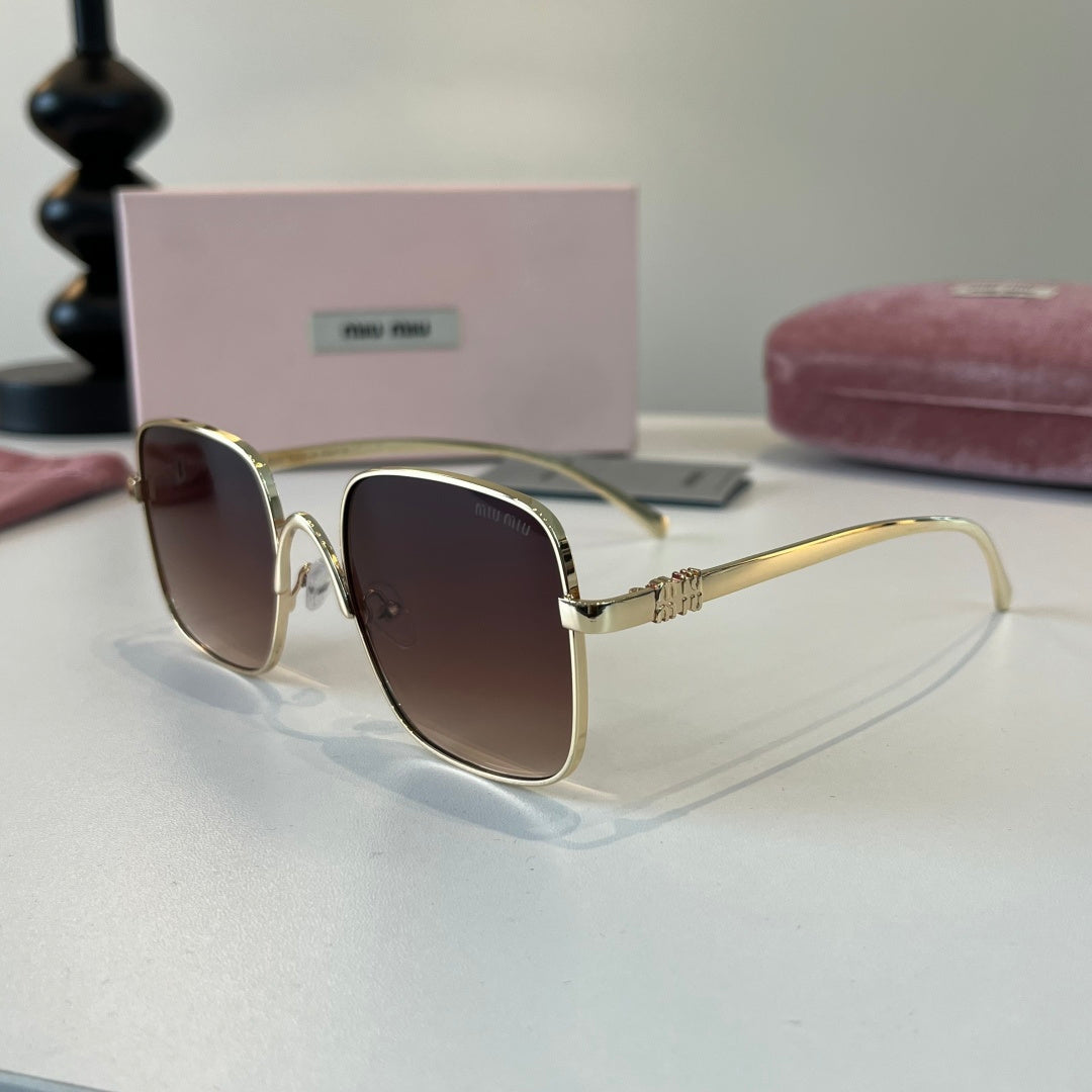 Miu Miu Metal Fashion Red Lens Sunglasses for Men & Women - detail image 3