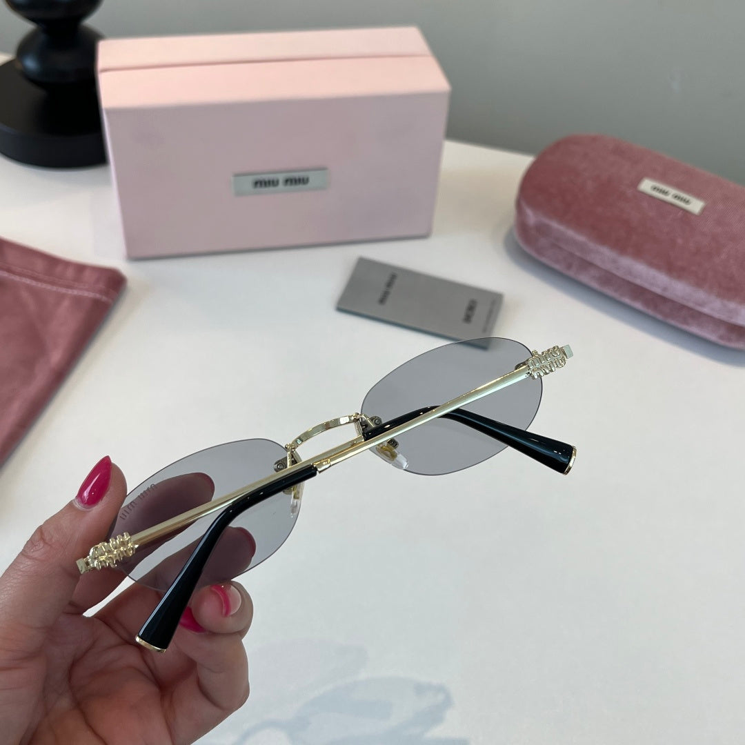 Miu Miu Metal Fashion Silver Lens Sunglasses for Men & Women - 449772 - detail image 8