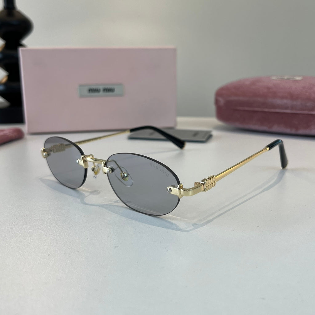Miu Miu Metal Fashion Silver Lens Sunglasses for Men & Women - 449772 - detail image 3