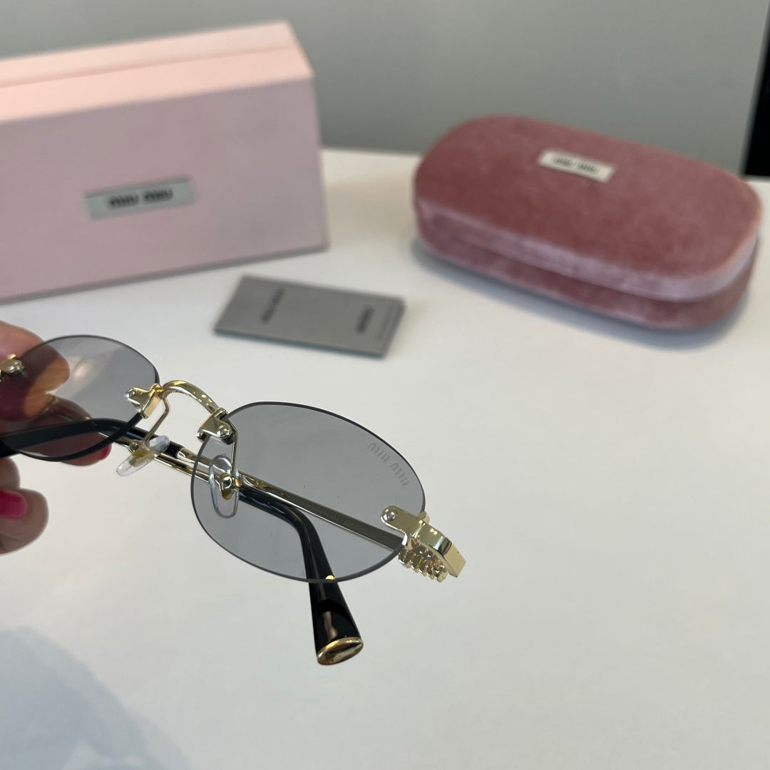 Miu Miu Metal Fashion Silver Lens Sunglasses for Men & Women - 449772 - detail image 6