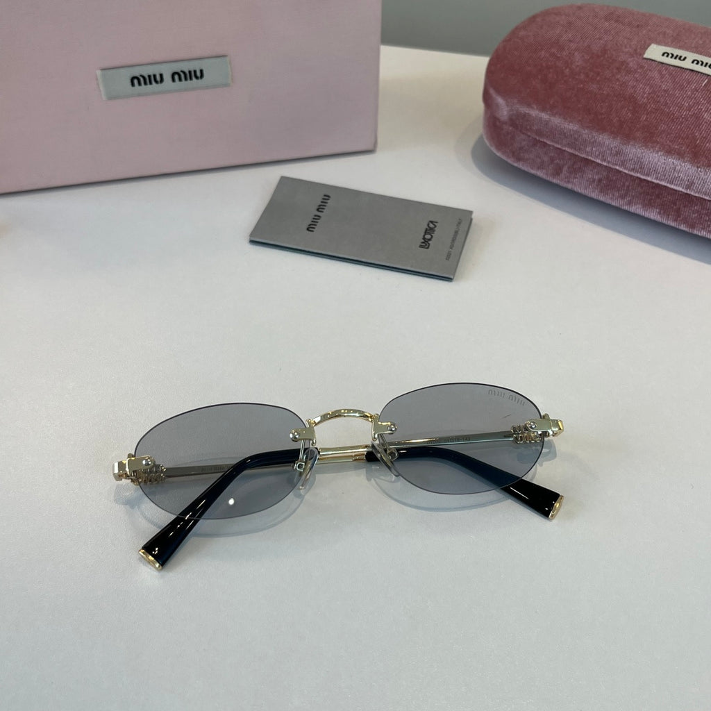 Miu Miu Metal Fashion Silver Lens Sunglasses for Men & Women - 449772 - detail image 4
