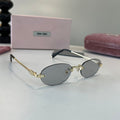 Miu Miu Metal Fashion Silver Lens Sunglasses for Men & Women - 449772