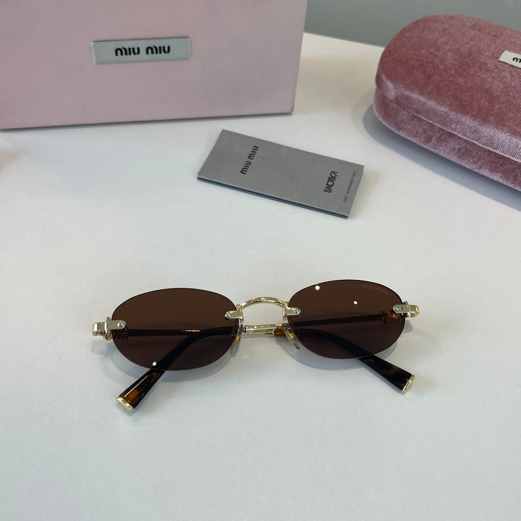 Miu Miu Metal Fashion Brown Lens Sunglasses for Men & Women - 449773 - detail image 4