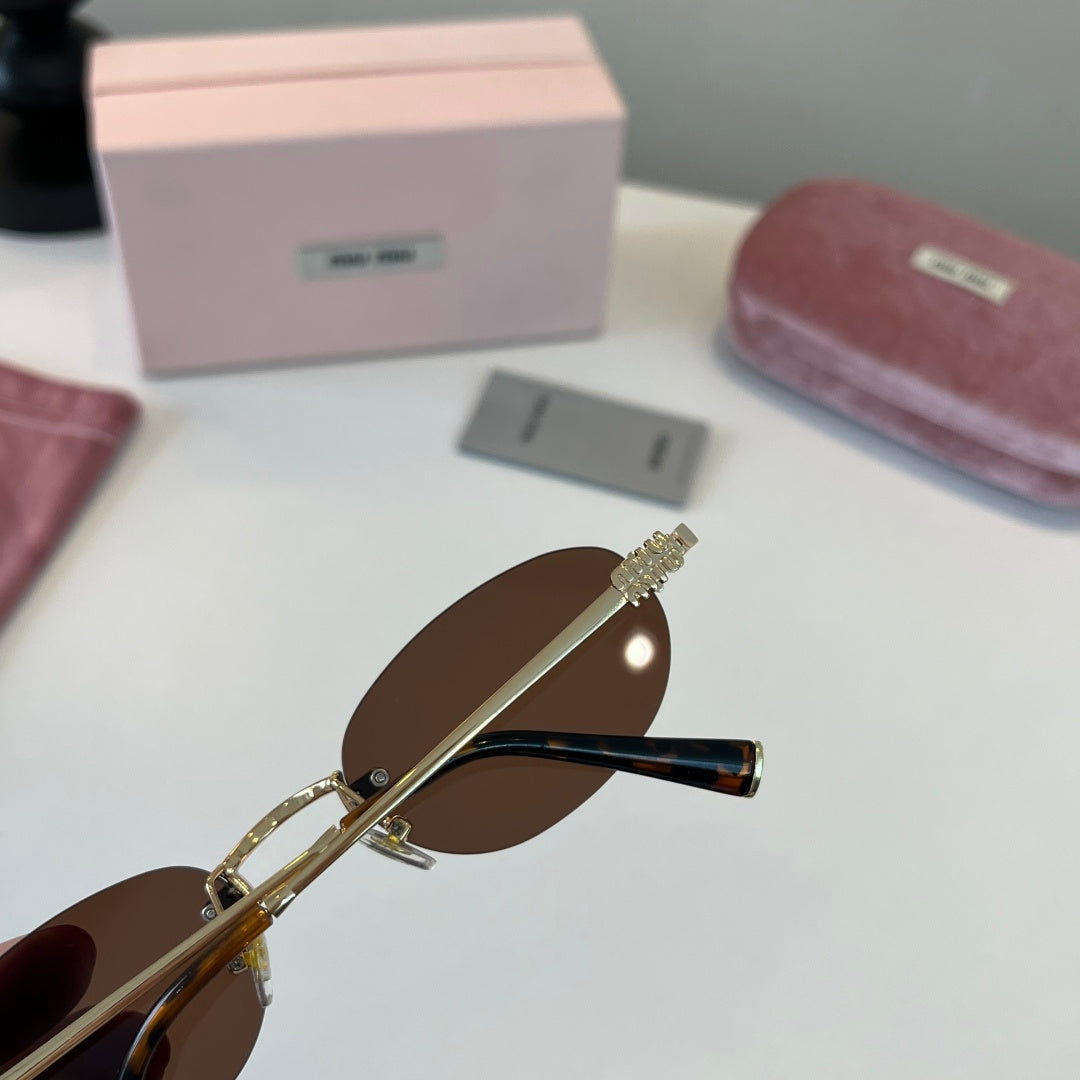Miu Miu Metal Fashion Brown Lens Sunglasses for Men & Women - 449773 - detail image 6