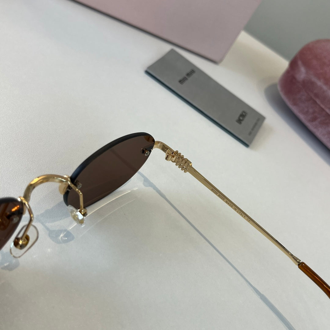 Miu Miu Metal Fashion Brown Lens Sunglasses for Men & Women - 449773 - detail image 9