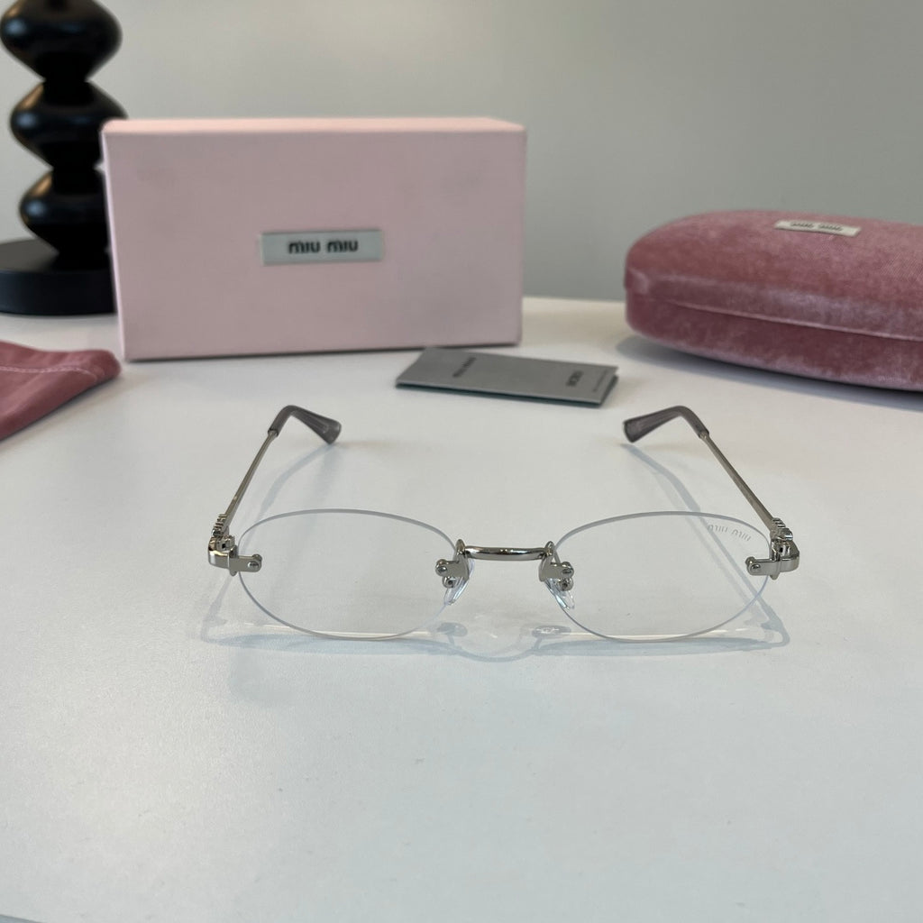 Miu Miu Metal Fashion Silver Lens Sunglasses for Men & Women - 449774 - detail image 2