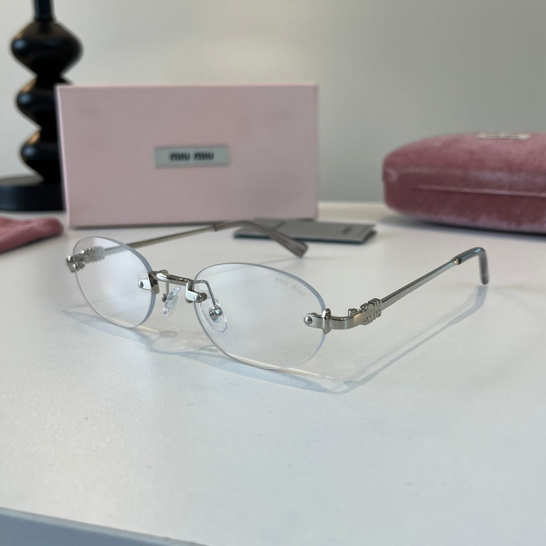 Miu Miu Metal Fashion Silver Lens Sunglasses for Men & Women - 449774 - detail image 3
